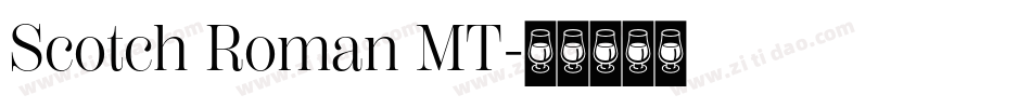 Scotch Roman MT字体转换